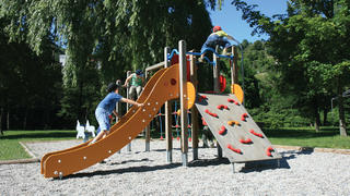 Aire de jeux avec des enfants