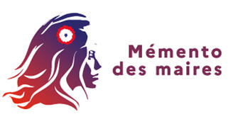 Logo d'une marianne de profil avec écrit à sa droite "Mémento des maires"